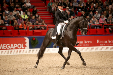 Edward Gal, NED and Glock's Voice during the the Reem Acra FEI World™ Cup Dressage. (Photo: FEI/Roland Thunholm)
