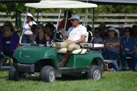 George H. Morris teaching at the Natural Obstacle Clinic at Canterbury Farm in Hampshire, IL.