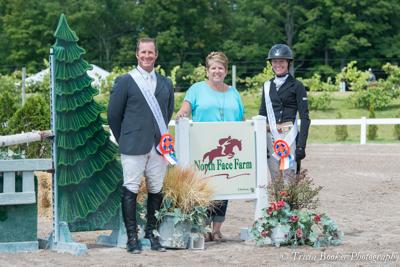 Greg Crolick and Molly Ashe received the top-two awards in the ,000 North Face Farm Leading Hunter Rider Cash Bonus Awards from sponsor Anne Haas