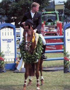 Grisella (Grand Cru-Amarillo), a Hanoverian mare that won the 4 year old Show Jumping Championship at Dobrock and was subsequently sold privately to Switzerland
