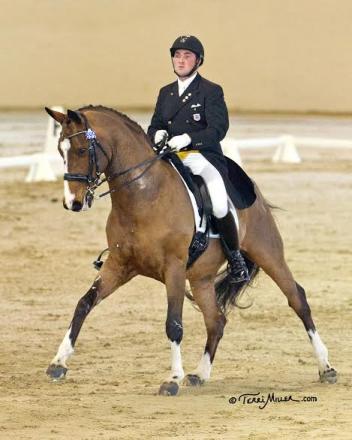 Brian Hafner and Lombardo LHF were winners of the Grand Prix Freestyle at the Mid-Winter Dressage Fair CDI-W. (Photo: Terri Miller)