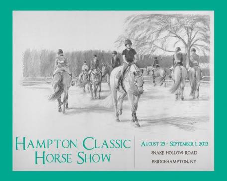 The Hampton Classic Horse Show is pleased to announce that it has selected Jocelyn Sandor Urban, a noted equestrian painter,  as its 2013 poster artist.