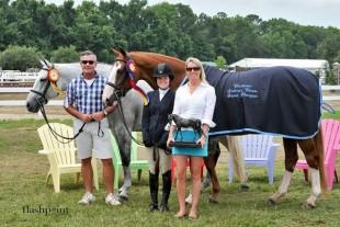 Happenstance, owned and ridden by Bergen Sanderford won the Hummel Perpetual Trophy as well as the Rave Perpetual Trophy.