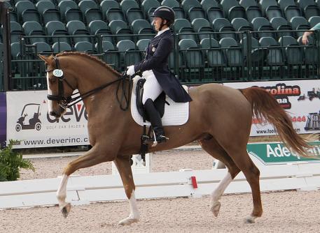 Heather Mason and Zar wins the Intermediate I Freestyle at the 2014 Adequan Global Dressage Festival Photo: Betsy LaBelle