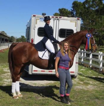 Under the tutelage of Heidi Degele, Linda Signorelli and Weltlicht earned their USDF Silver Medal in 2012. (Photo courtesy of Heidi Degele)