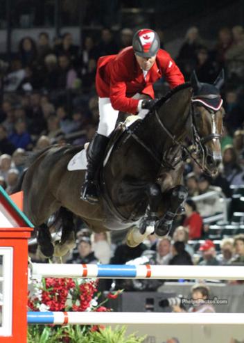 Hickstead, the sensational Jumping stallion that Eric Lamaze (CAN) rode to individual gold at the 2008 Olympic Games in Hong collapsed and died in Verona (ITA) November 6, 2011 (Photo:phelpsphotos.com]