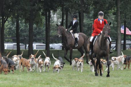 The Mill Creek Hunt Club was part of the opening ceremonies.