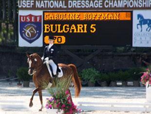Caroline Roffman at the USEF National Dressage Championship.