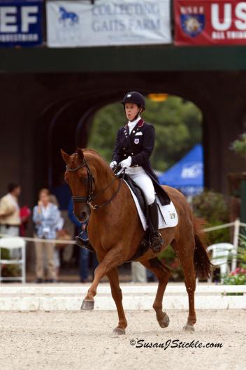 Isabelle Leibler and Watson 108 National Young Rider Dressage Championships (Photo: SusanJStickle.com)