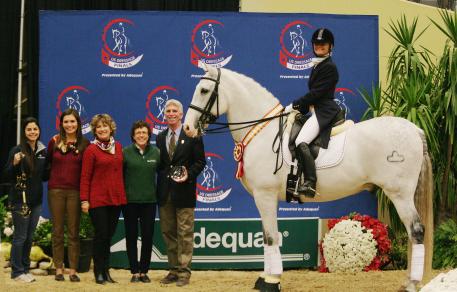 Janne Rumbough and Junior at the 2013 US Dressage Finals  Photo: DressageDaily