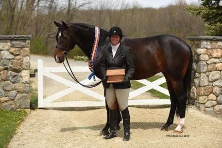 Jennifer Alfano and Candid in their Grand Hunter Championship presentation. Copyright The Book LLC