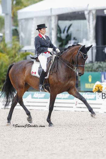 Three-time Pan Am individual gold medalist Christilot Boylen, pictured here riding Hudson (Photo by Susan J Stickle)