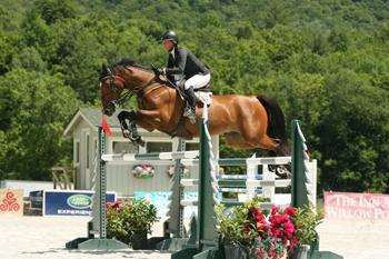 Amanda Flint and Superbad won the ,000 Vermont Summer Special Grand Prix, presented by Johnson Horse Transportation, on July 5 at the Vermont Summer Festival in East Dorset, VT. Photo by David Mullinix Photography