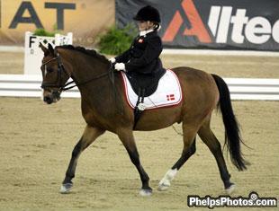 16-years old Danish rider, Stinna Tange Kaabstrup Grade 1b Silver medallist),