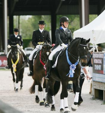 2103 Nations Cup Kim Herslow won the Pr. St George, Lars Petersen second and Christilot Boylen Third Photo: Betsy LaBelle