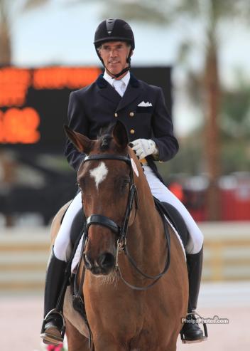 James Koford and Shirley McQuillan's Rhett also doing the USEF Elite Olypnic Training Clinics. (Photo: Mary Phelps - phelpsphotos.com)