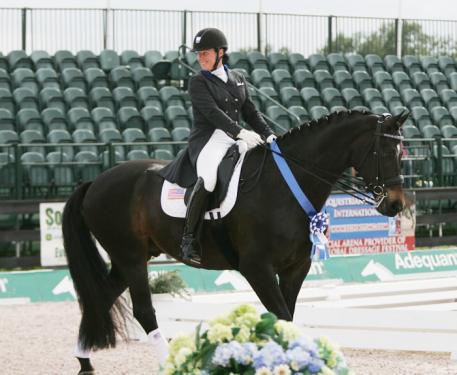 Kim Herslow and 8 yr old Rosmarin (Rosentanz x Weltmeyer)  Photo: Betsy LaBelle