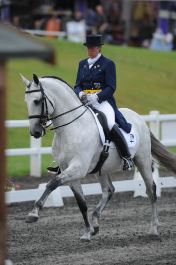 Kyra Kyrklund and the Lusitano Rico (Photo: Kevin Sparrow)