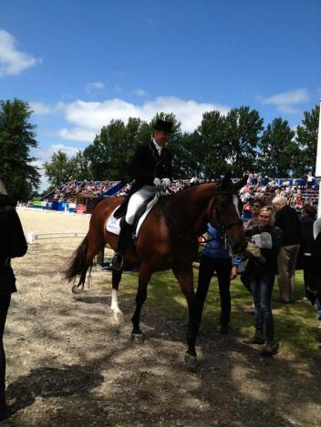 Lars Petersen and Marcia Pepper’s Danish mare, Mariett Photo: Melissa Taylor