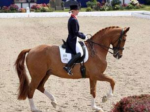 First time overseas in 2011 and winning all four classes, British Laura Bechtolsheimer, here aboard silver medallist Mistral Hojris (Photo: Julia Rau www.rauphoto.de)