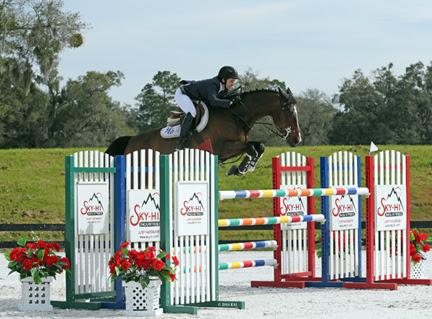 Laura Linback and Whittaker MVNZ jump to a win in the ,000 U-Dump Junior/Amateur-Owner High Jumper Classic, presented by Bayer’s Legend, at HITS Ocala.©ESI Photography