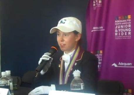 Isabelle Leibler delivers the perfect example of what we are looking for in a good interview after her Gold Medal win with Watson 8 at the 2011 North American Young Riders' Championships. Watch the video 