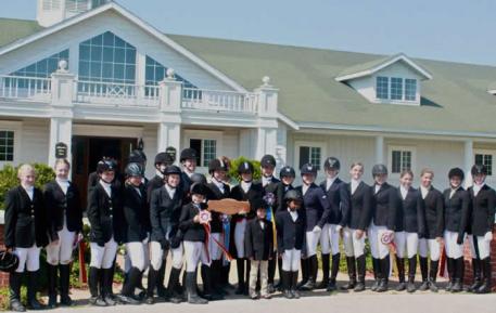 The participants of the 2013 Lendon Gray Youth Dressage Festival Midwest