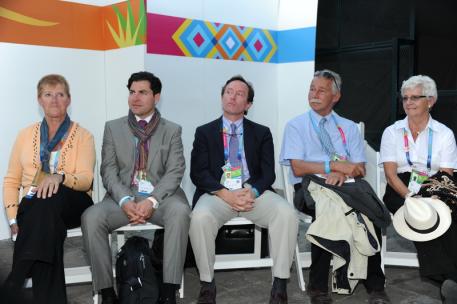 Judges' Panel : American Lilo Fore, French judge Raphael Saleh, Argentinian Gabriel Armando, British judge Stephen Clarke and Canadian Cara Whitham.(Photo: Diana de Rosa)