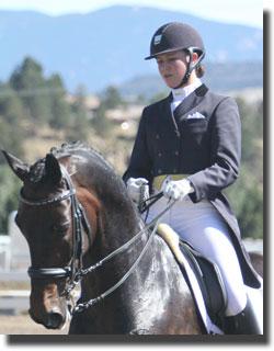 Adrienne Lyle and Peggy Thomas's Wizard to win in the Grand Prix Special with a 72.023% Credit: Dr. Mike Tomlinson