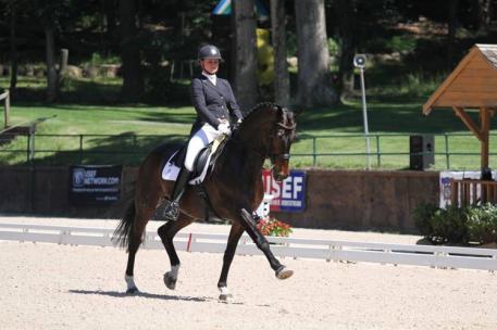 Adrienne Lyle and Wizard putting in a test to remember (Photo: Tigger Montague)