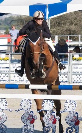  Marnye Langer and LEGIS Rockstar rock the 15,000 Seahorse Jumper Classic. Photo: LEG Up News file photo