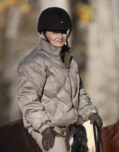 Even while riding her retired Olympic mount Brentina, McDonald has worn a helmet since teammate Courtney King Dye's accident.credit: David Stoecklein