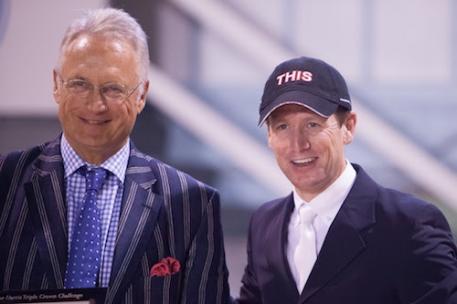 Michael Taylor of Taylor Harris Insurance Services with McLain Ward. Photo © Brenda Carpenter