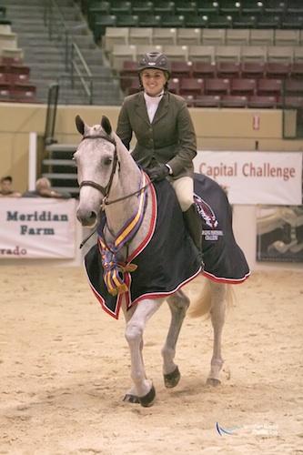 Megan Edrick won the first Developing Pro Finals at CCHS on veteran campaigner Lyle. Photo © Jennifer Wood Media, Inc.