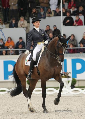 Anna Merveldt and Coryolano in the Freestyle at Aachen CHIO 2011 (Photo: phelpsphotos.com)