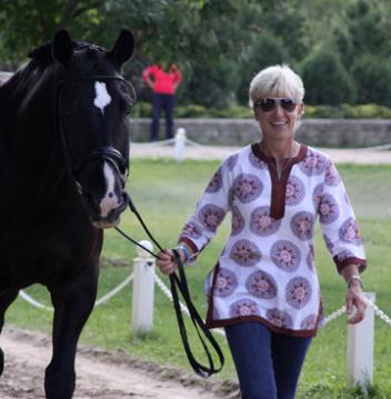 Mette Rosencrantz with her Dutch Warmblood Gelding, Taison at the Developing Horse Finals in 2009. (Photo: Anna Dahlberg)