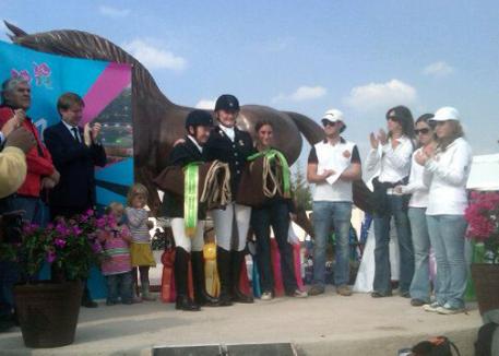 Dedrick of Ann Arbor, MI placed third in the Team, second to Mexican rider Erika Baitenmann in the individual, and third in the freestyle to claim Reserve Champion for Grade II.