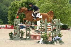 Michael Dorman rode Zephyr to victory in the ,000 Vineyard Vines Welcome Stake, presented by Manchester Designer Outlets, on July 11 at the Vermont Summer Festival. Photo by David Mullinix Photography