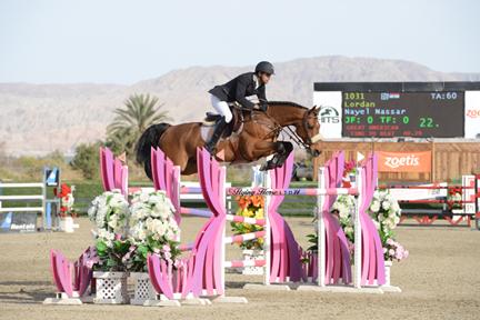 Nayel Nassar and Lordan jump to a win in the ,500 FEI HITS Desert Classic, presented by Zoetis, at HITS Thermal. ©Flying Horse Photography