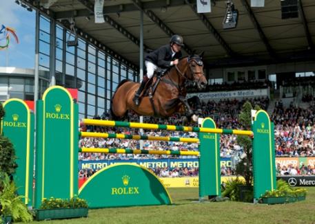 Nick Skelton riding Big Star