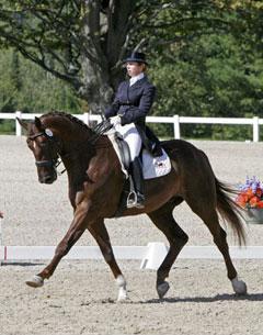 Patricia Becker and Wish won the first FEI Prix St. Georges class at the Dressage by the Bay Fall Classic. Photo © 2010 Lauren Fisher/PMG