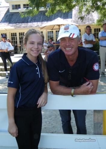 Emma Patterson met Jan Ebeling at the 2012 USEF Dressage Seat Medal Finals following the Olympics where Emma attended and saw Jan compete.