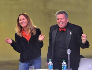 Paul Eason our MC and organizer Nancy Later Lavoie (Photo: Dunn Photography, LLC)