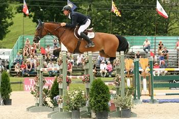 Peter Wylde guided Lewin 5 to victory in the ,000 Battenkill Grand Prix, presented by Johnson Horse Transportation, on July 13 at the Vermont Summer Festival in East Dorset, VT. Photo by David Mullinix Photography