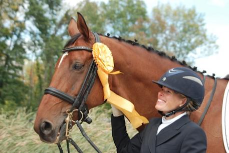  Adult amateur rider Krista Nordgren (South Portland, ME) &amp; "Schando" will be competing this weekend for a national title at the inaugural US Dressage Finals presented by Adequan.  Photo courtesy of Krista Nordgren.