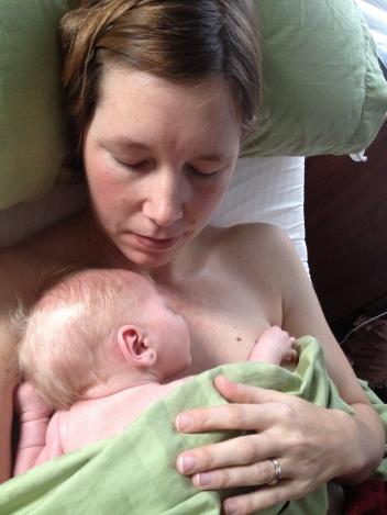 "I spend hours just holding her and staring at her." Courtney and River Madison Dye 