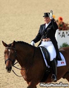 Bonny Bonnello and Pikardi Leaving the Arena after their Grand Prix Special Ride at the Alltech/FEI World Equestrian Games, Kentucky 2010
