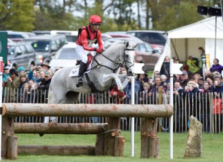 Cross Country leaders Paul Tapner and Kilronan (AUS) have a fence in hand to win at the Mitsubishi Badminton Horse Trials, fourth leg of the FEI Classics™ series. Photo: Kate Houghton/FEI.