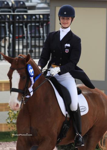 Dominating the Prix St. Georges/Intermediaire I tour, Caroline Roffman and Pie, a 10-year-old Hannoverian gelding by Worldy (Photo: Mary Phelps - phelpsphotos.com)