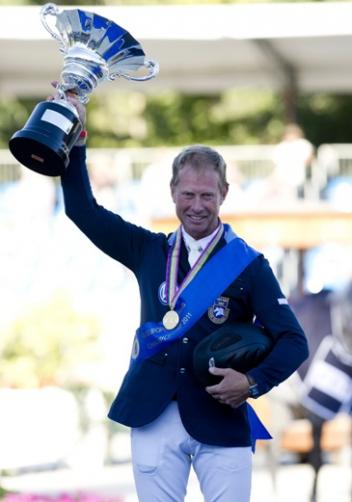 Rolf-Göran Bengtsson, the first Swedish rider to win individual gold at the Europeans when victorious in 2011, will be back to defend his title at the ECCO FEI European Jumping Championships 2013 in Herning (DEN) from 20-25 August. (c) FEI/Kit Houghton